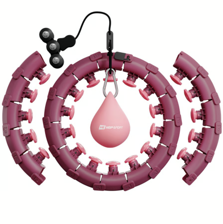 Хулахуп Hop-Sport HS-106HH масажний з обважнювачем рожевий Київ