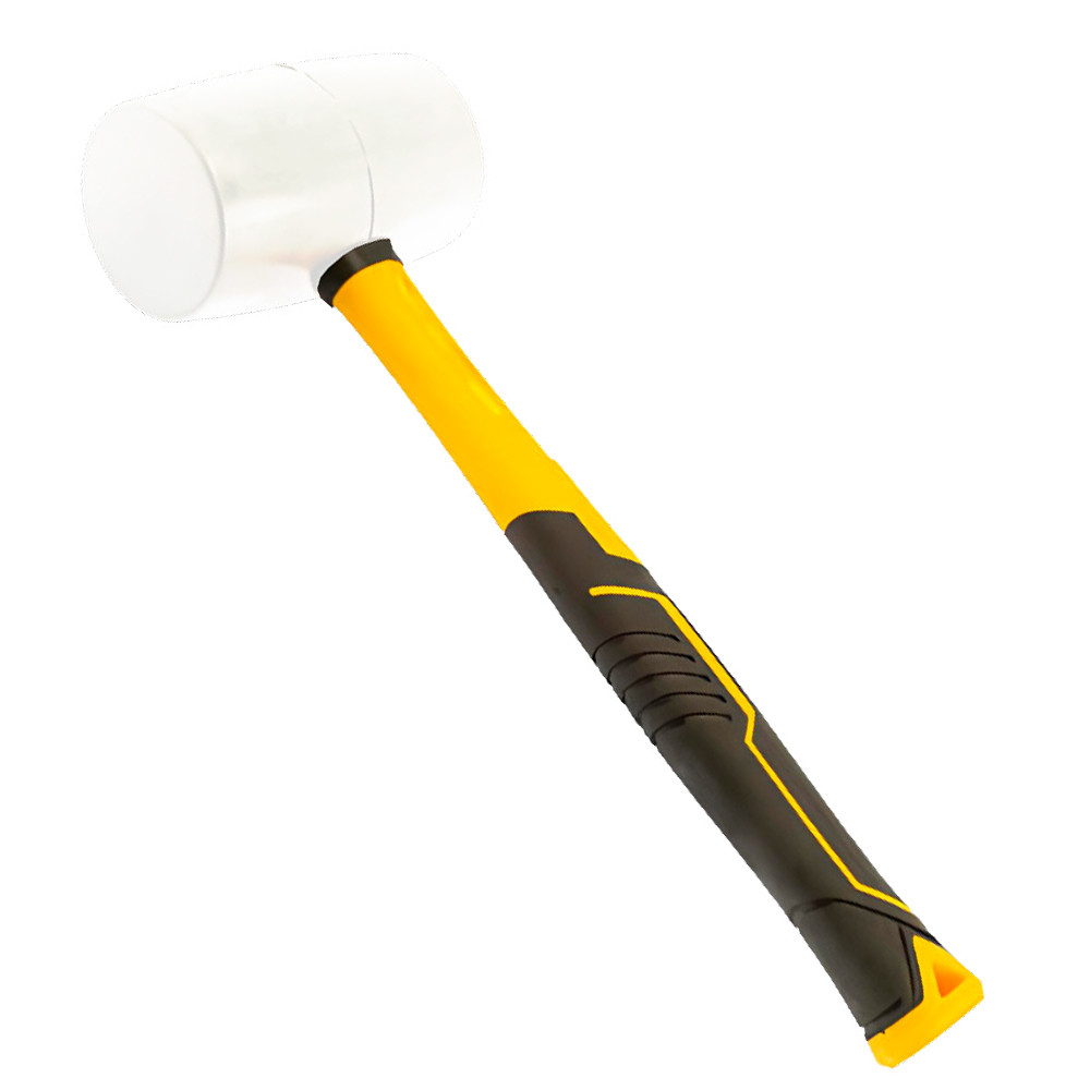 Sigma Киянка резиновая белая 225г фиберглассовая рукоятка SIGMA (4317281) Коломия - фото 1