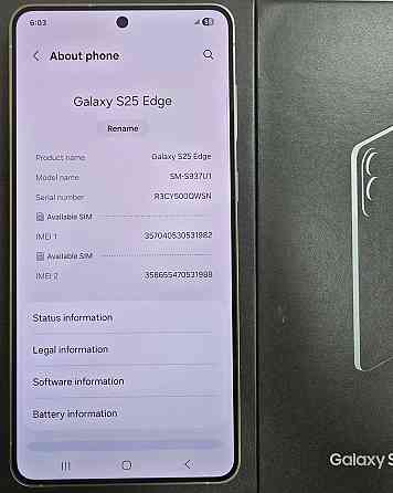 Samsung Galaxy S25 Edge Ultra 12/512GB (USA) Харьков