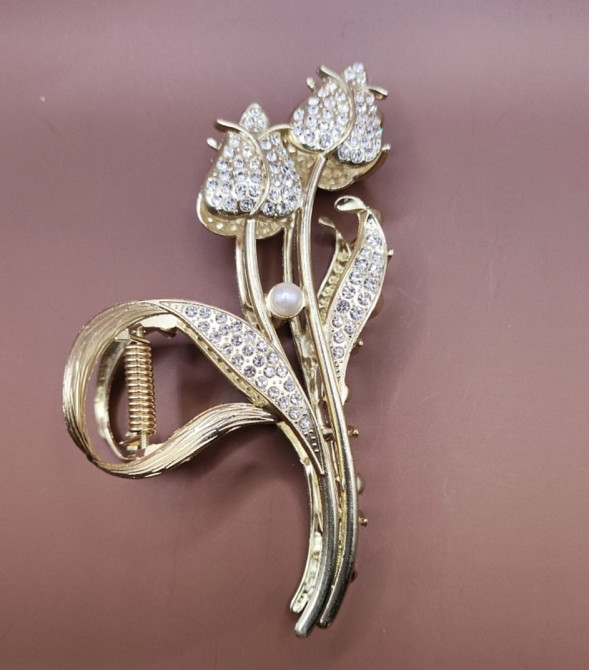 Шпилька-крабик для волосся "Тюльпани" Сміла - фото 6