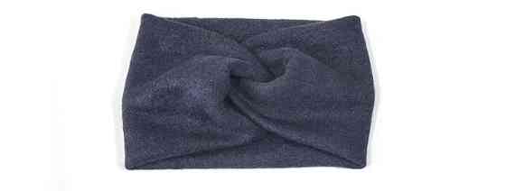Повязка чалма ангорка темно-синяя Киев