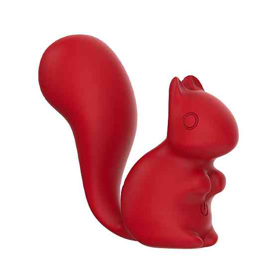 Мини-вибратор клиторальный Every Night Toys Debbie в форме белочки красный, 10 режимов вибрации Sex Aura Киев