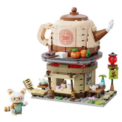 Конструктор Pantasy Kung Fu Panda Кунгфу Панда Мини Вид на улицу - Чайная лавка Шифу (86507) Винница