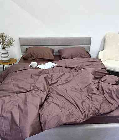 Ecotton Комплект постільної білизни Ecotton Євро 210х220 см однотонний коричневий Stucco Киев