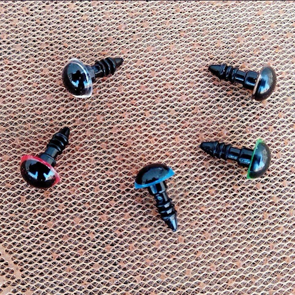 Набор глаз для игрушек 12 мм 5 цветов с фиксатором 100 шт. Киев - изображение 5