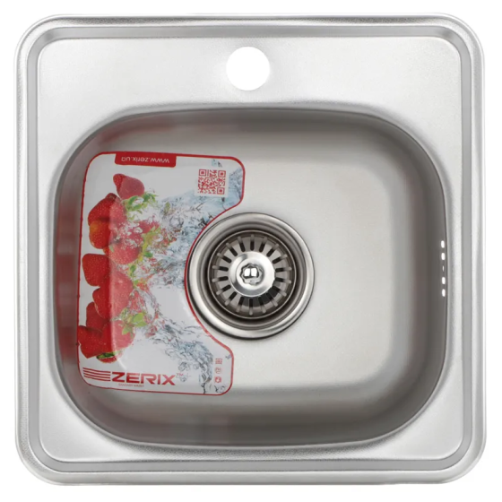 Мойка для кухни малая Zerix Z3838-06-160MD (micro decor) врезная (ZM5574) Черновцы