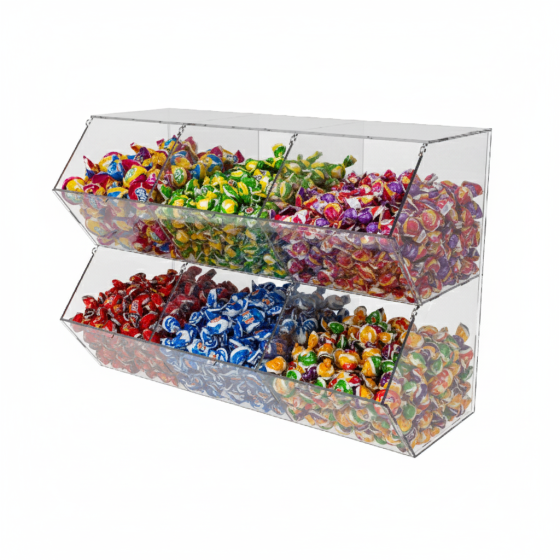 Диспенсер EKOSTAR для мармеладов, снеков, орехов 6 ячеек Киев