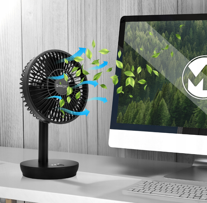 Вентилятор настольный беспроводной MalTec черный (Польша) Киев - изображение 5
