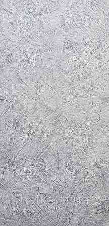 Шпалери метрові вінілові на флізеліні Sintra Vila під штукатурку мазки структурні сірі зі сріблом 532454 Київ