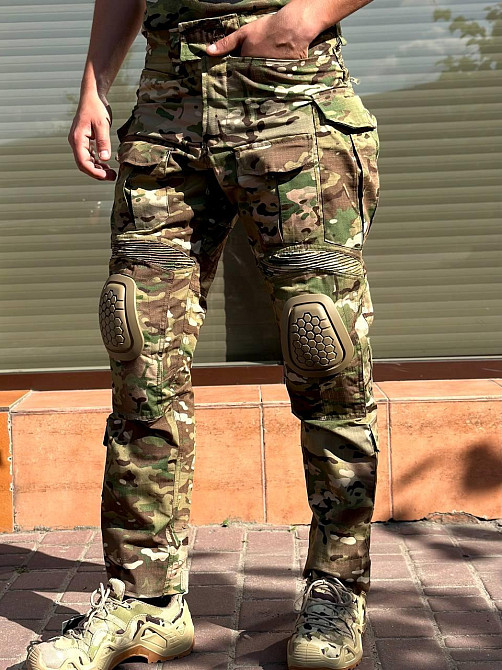 Військові чоловічі посилені штани Call Dragon мультикам з регуляцією наколінниками ріп стоп весна літо осінь Львів - фото 5