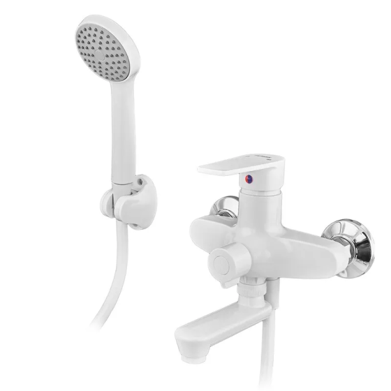 Змішувач для ванни PLAMIX OSCAR-008 EURO SET WHITE    ( PM0698 ) 26180 Харків