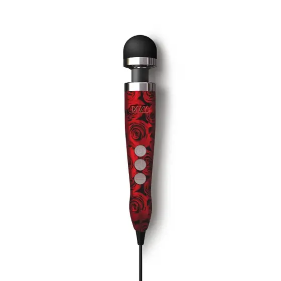 Вібромасажер DOXY Die Cast 3 ROSE PATTERN, дуже потужний, живлення 220В, металевий корпус Львов
