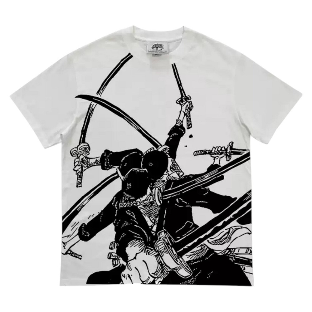 Футболка мужская с принтом аниме Ван Пис Ророноа Зоро Гсм оверсайз (S/M/L) Черний Днепр - изображение 1