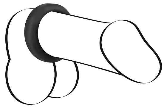 Ерекційне кільце - Black Velvets Cock Ring, 3.8 см Sex Aura Київ
