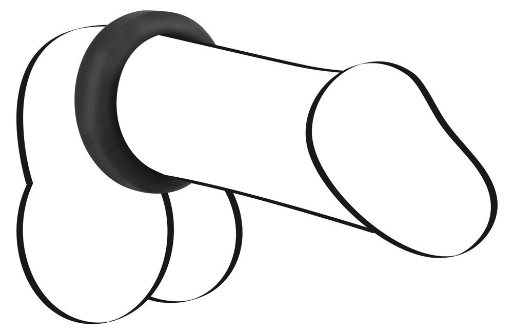 Ерекційне кільце - Black Velvets Cock Ring, 3.8 см Sex Aura Київ - фото 2