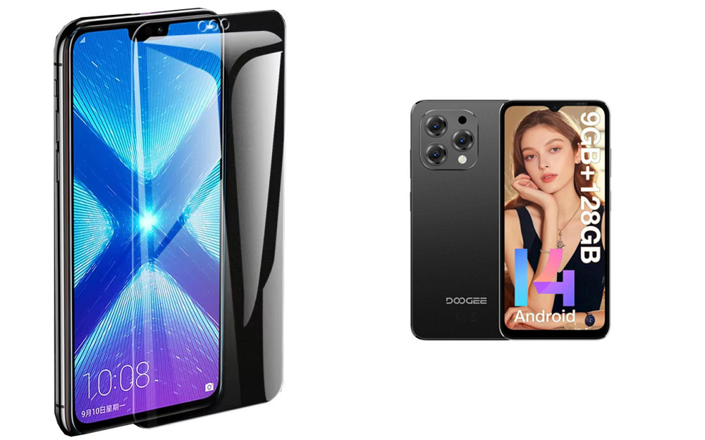 Защитное стекло NeoGlass для DOOGEE N55, N55 Plus, N55 Pro – ультрапрозрачное и устойчивое Киев - изображение 2