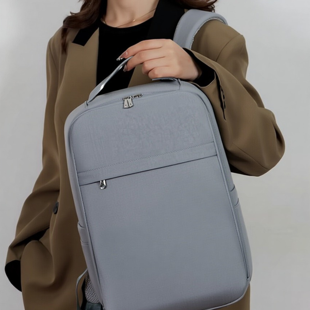 Рюкзак городской для путешествий дорожный влагоотталкивающий 40х20х25 см,материал Oxford,серый Каменец-Подольский - изображение 5