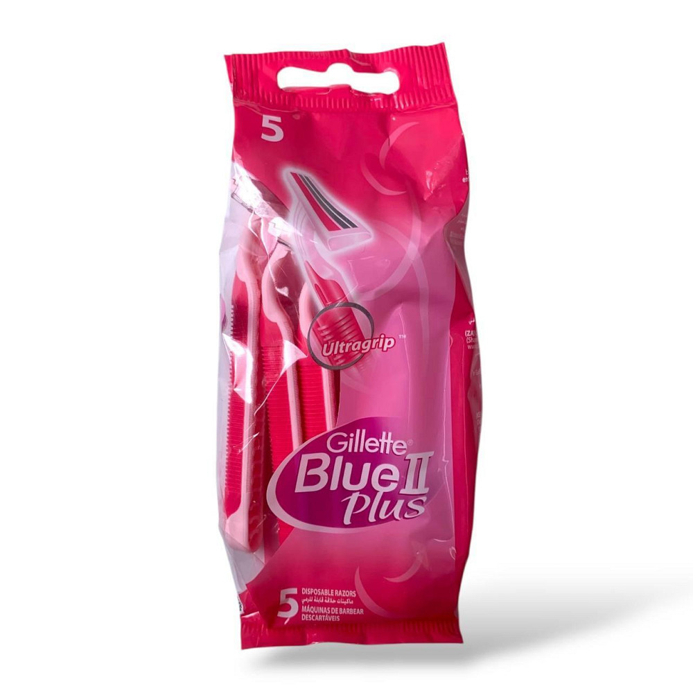 Жіночі одноразові бритви Gillette Blue II Plus Women 5 шт — подвійні леза Харків - фото 1
