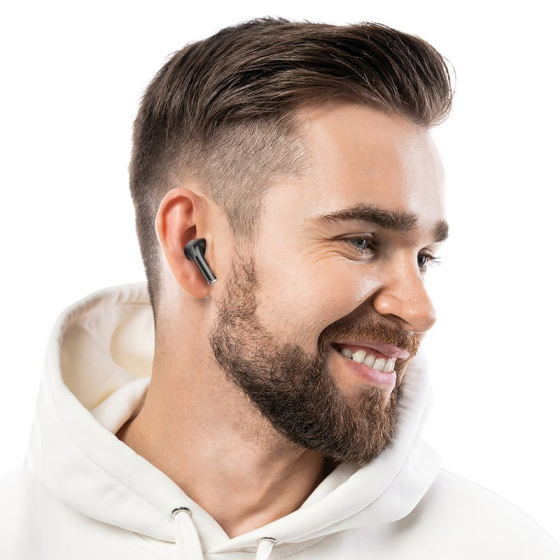 Бездротові навушники HOCO EW60 Norman true wireless BT headset Black Київ