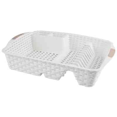 Сушилка для посуды Violet House 0757 Ротанг White (0757 Роттанг WHITE сушка д/пос.4) Винница