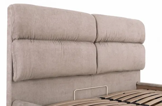 Ліжко Oxford Comfort 120 х 200 см Місті Mocco З підйомним механізмом та нішою для білизни Мокко Київ
