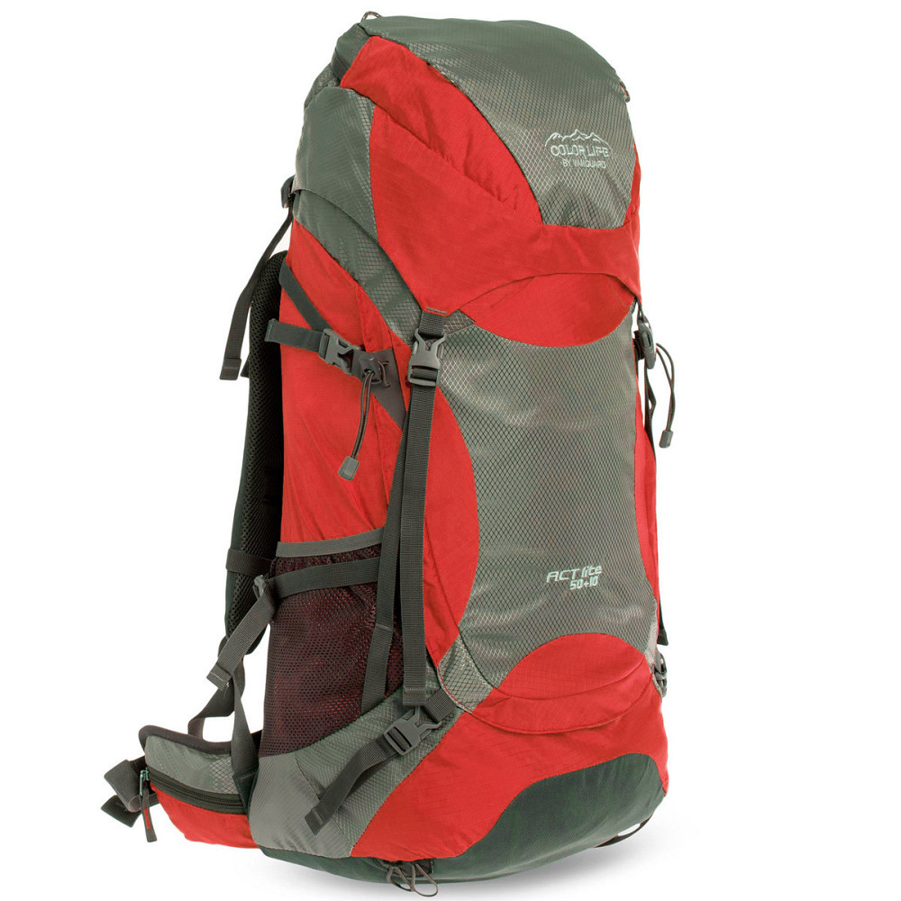 Рюкзак туристичний каркасний COLOR LIFE 174 60л нижній вхід червоний Київ - фото 1
