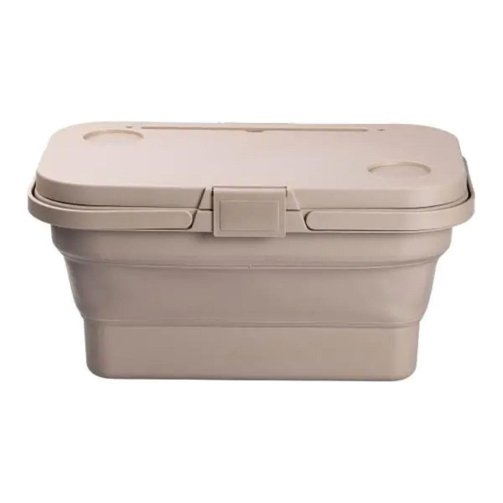 Складная корзина для пикника с крышкой-столиком 44.8х26х14 см Бежевая SJ-0120BE Киев - изображение 7