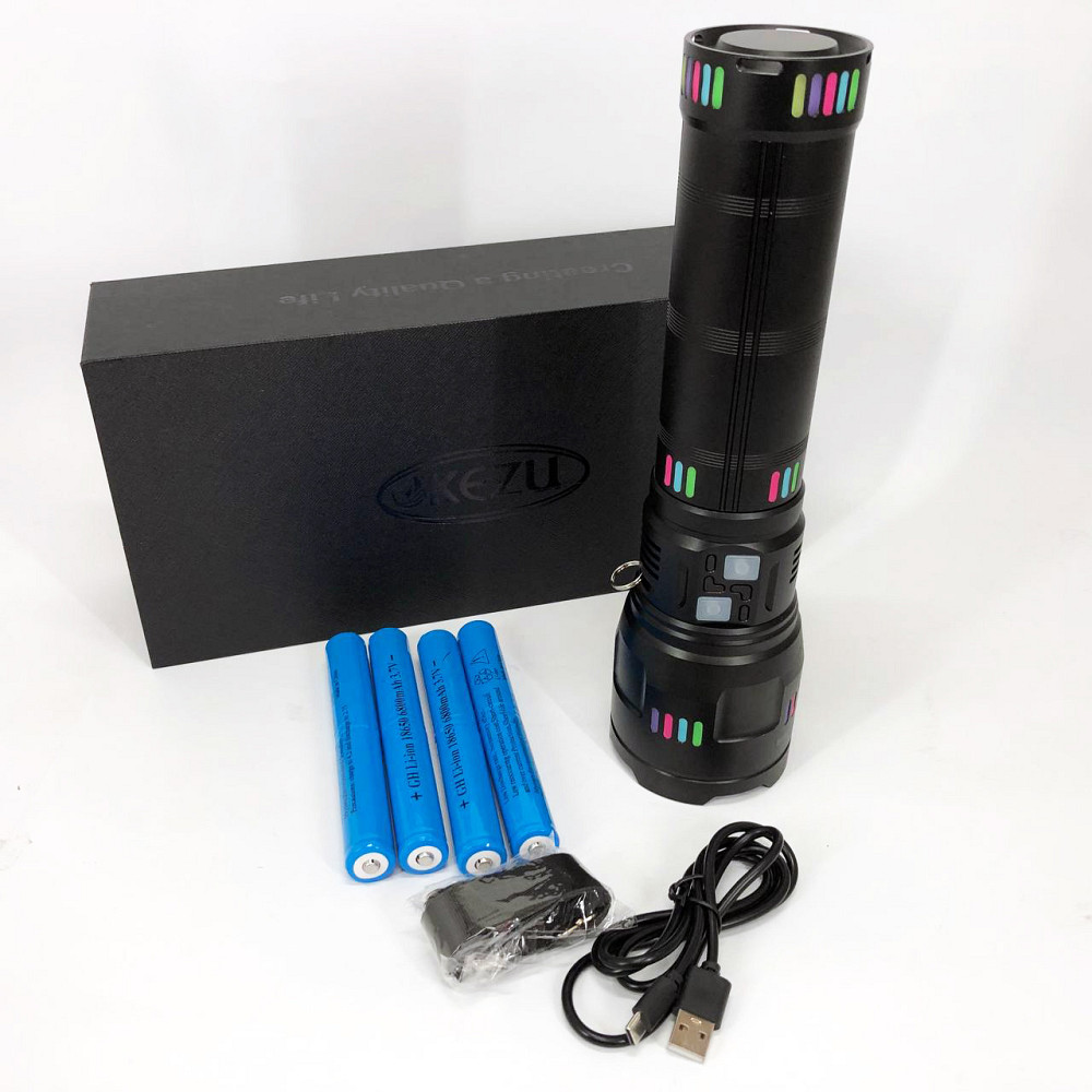 Ручной фонарик cob G02-PM60-TG, Ручной светильник с мощным лучом Фонарь металлический XI-15 Львов - изображение 5