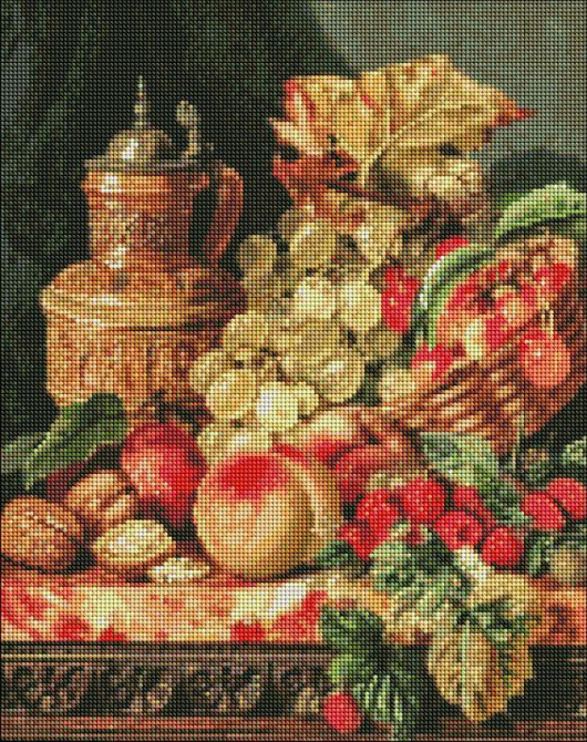 Набір з алмазною мозаїкою "Фруктове різномаїття" 40х50см, шт Київ - фото 1