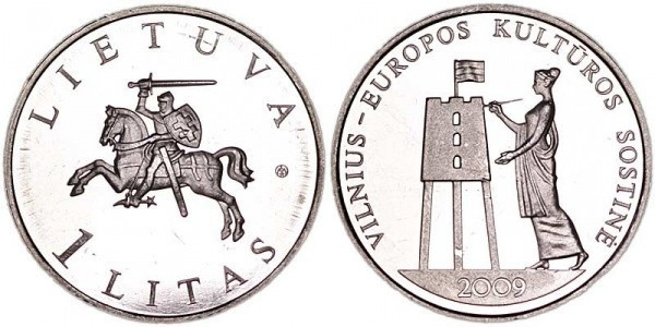 Литва 1 літ 2009р Вільнюс - Європейська Столиця Культури Полтава - фото 1