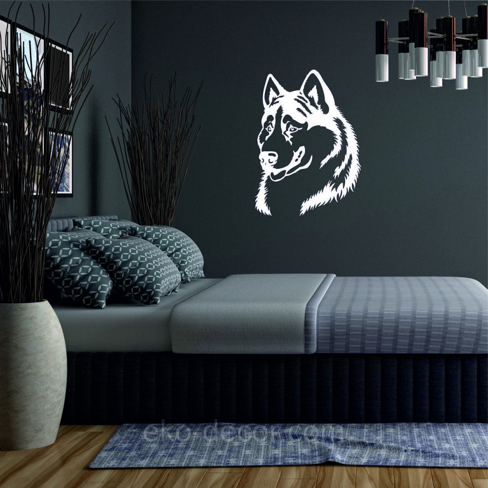 Декоративне настінне Панно «Хаскі», Декор на стіну 110*80 см, Білий Київ - фото 3