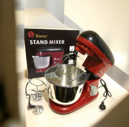 Міксер-тестоміс  Domotec MS-1368 з чашею 4 л 1500W Червоний 7041 пт Одеса - фото 2
