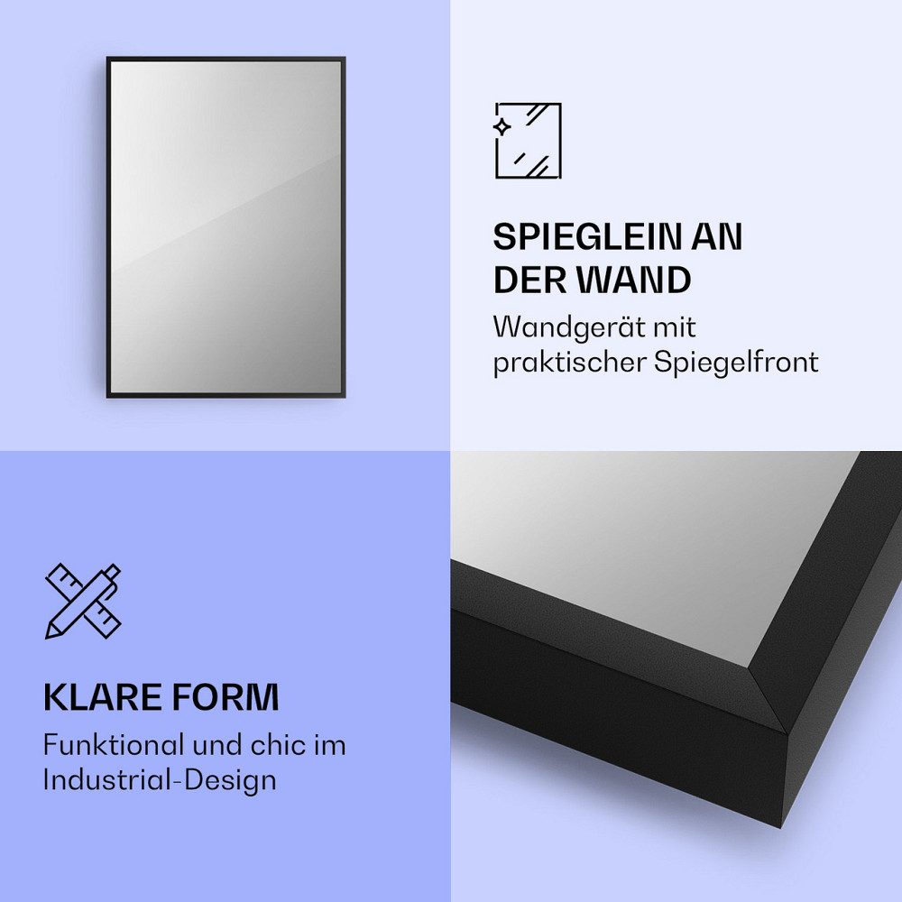 La Palma 750 умный обогреватель 2-в-1 инфракрасный конвектор 85x60см 750Вт переднее зеркало 750Вт (60 x 85 см) Ровно - изображение 3