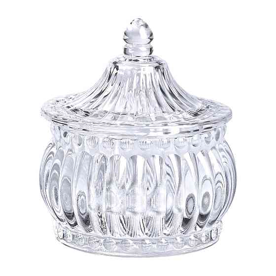 Цукерниця скляна з кришкою Ø 8 см у східному стилі HP-YH-2 Коломия