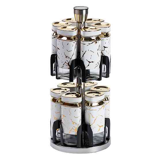 Набір спецій на підставці-каруселі, 12 баночок Київ