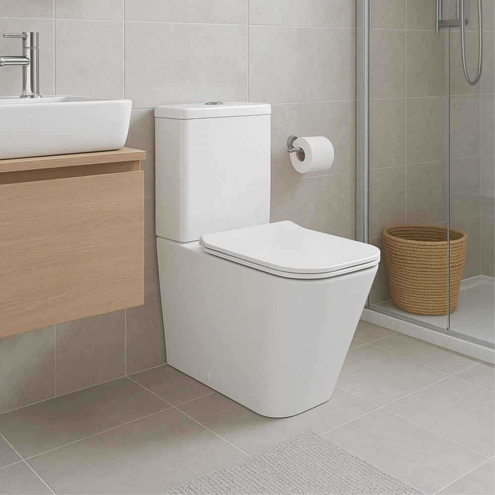 Унітаз підлоговий Qtap Crow Eco безобідковий із сидінням Soft-close QTCRO27W48750 Київ - фото 12