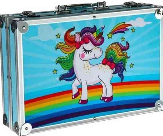 Дитячий набір для творчості 133 предмета у валізці Рисование Чемодан. Харків