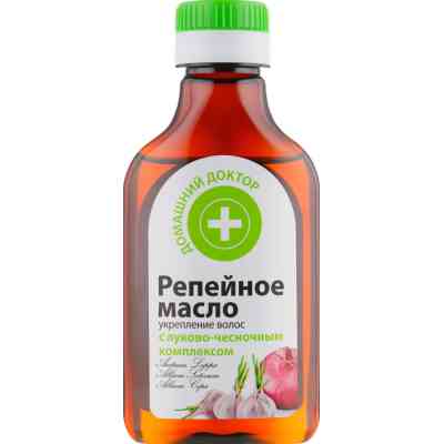 Масло для волос Домашній Доктор Репейное для укрепления волос 100 мл (4823015940378) Винница