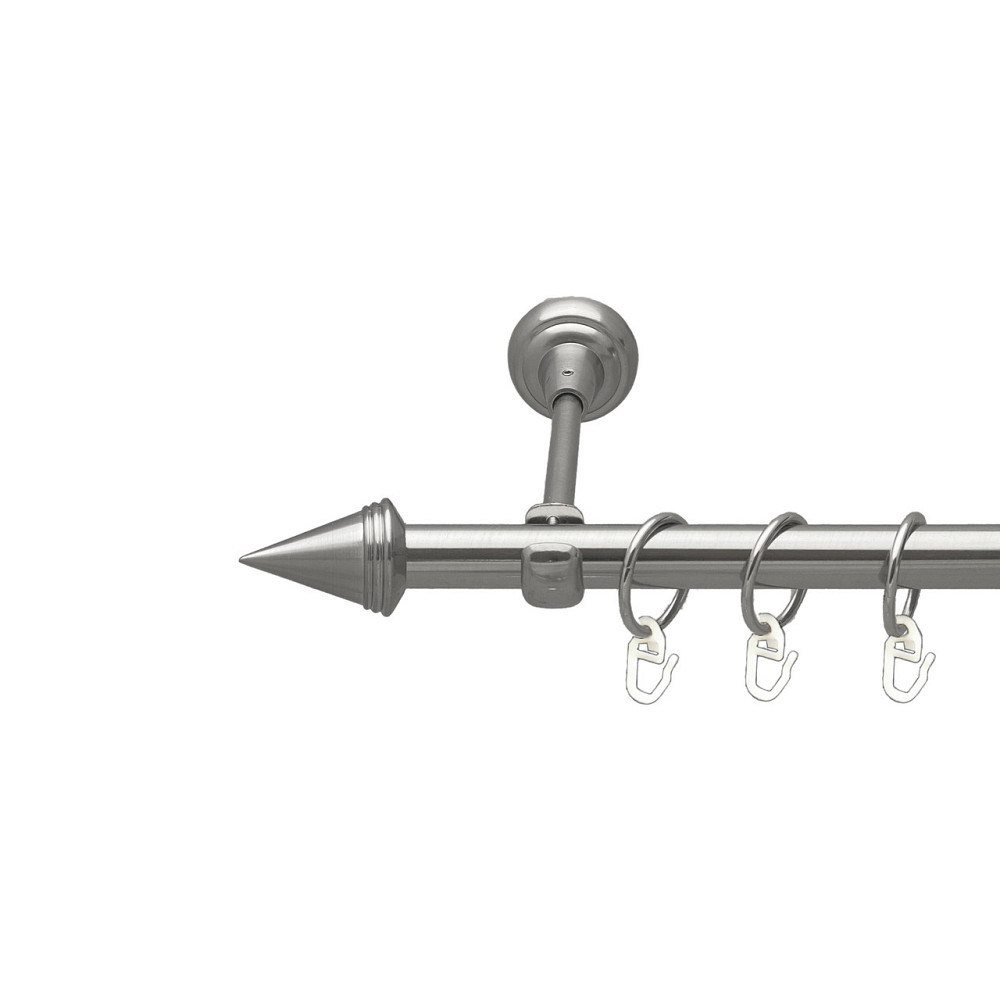 Карниз Orvit Конус металевий однорядний відкритий Нержавіюча Сталь 19 мм 300 см (00-00015953) Львов - изображение 1