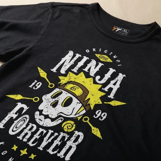 Футболка мужская с принтом Наруто Ninja Forever Размер 48 Anime0098 Днепр