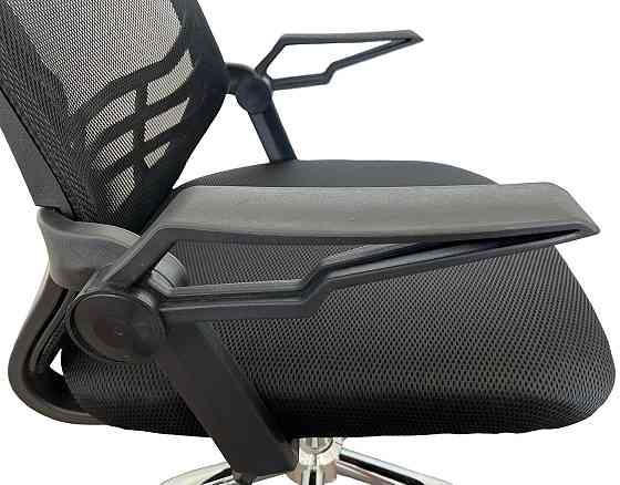 Офисное кресло руководителя Tehforward Flex хром Tilt Черный Днепр