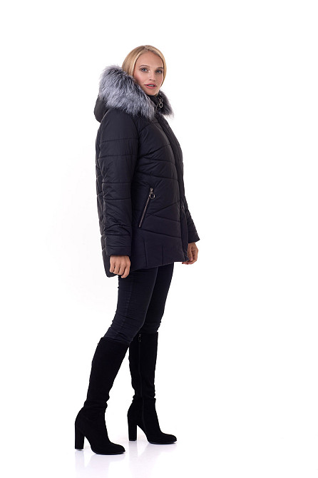 Оригінальна куртка зимова жіноча з хутром 162 Київ - фото 2