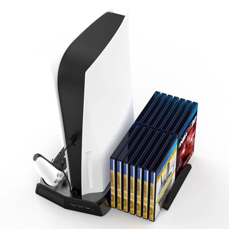 Вертикальна підставка для Sony PlayStation PS5 із відділенням під диски Київ - фото 2