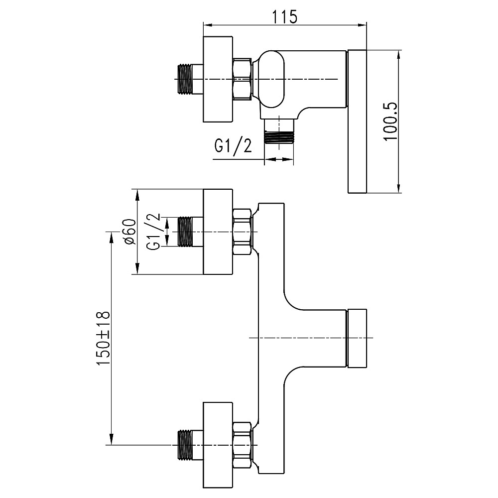 Змішувач для душу TOPAZ MODERNO TMD-33701-H78A Тернопіль - фото 8