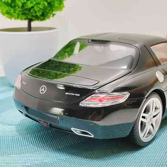 Машинка на радіокеруванні Mercedes-Benz SLS гумові колеса світ масштаб 1:14 Чорна (2024A) Чернігів