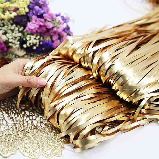 Дощик для фотозони матовий прикраса 245 см на 92 см золотистий Київ