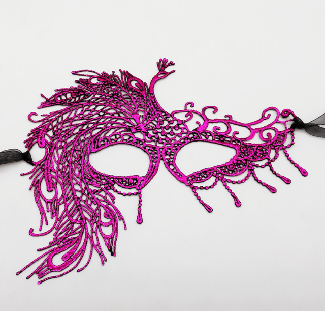 Маска театральна Павич one size рожевий Київ - фото 1