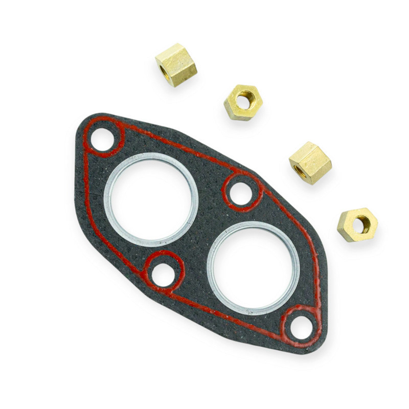 Прокладка трубы (штанов) ЗАЗ 1102, 1103, 1105 Таврия, Sens с герметиком, гайки СБК приемной Мукачево - изображение 1