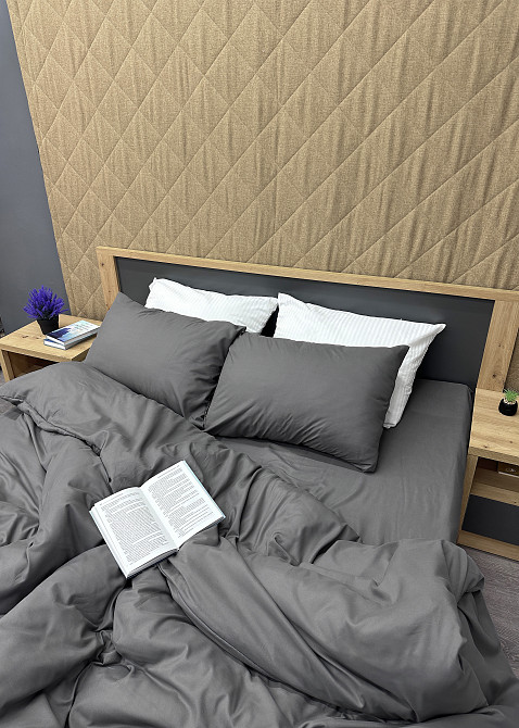 Комплект постельного белья, Decorator El Skin Полуторный 145х215 Темно-серый (88-072) Киев - изображение 5