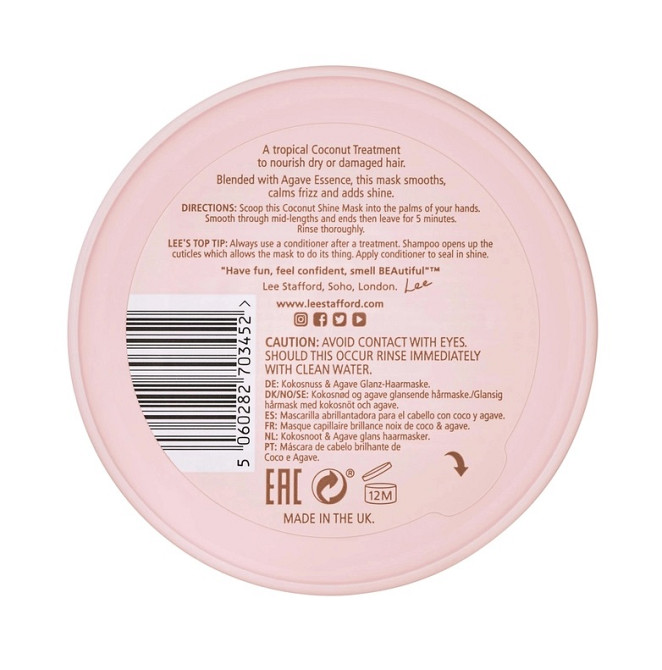 Маска для сияния с кокосовым маслом Coco Loco Coconut Shine Mask Lee Stafford 200 мл Киев - изображение 6
